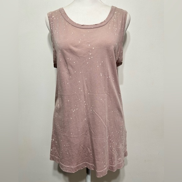 Current Elliot The Muscle Tee in Faded Mauve Galaxy - Picture 2 of 11
